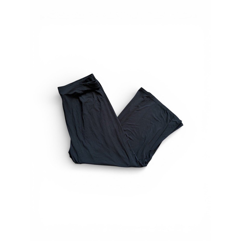 J Jill Wearever Collection Black Rayon Spandex Palazzo Pants Women's Size 3X - Picture 1 of 4